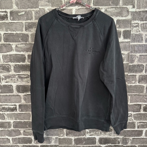 Frame crewneck sweater Faded noir faded black sweatshirt - Picture 1 of 9